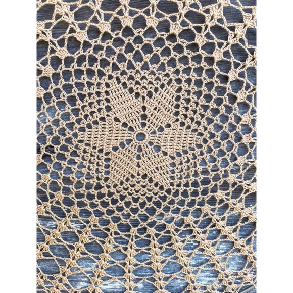 Vintage Doily on Metal Hoop Wall Deco BOHO Hippy - Picture 5 of 10